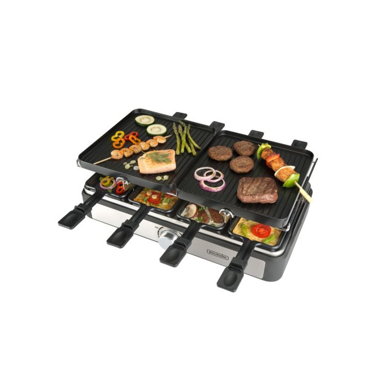 Plancha asar bourgini gourmette raclette grill