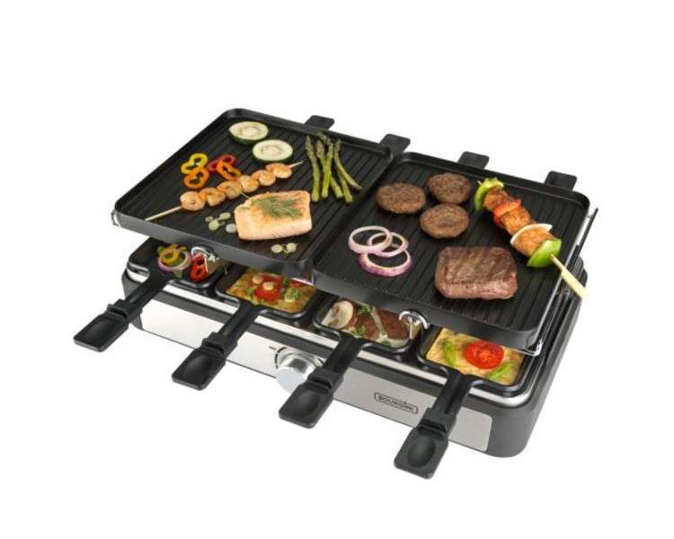 Plancha asar bourgini gourmette raclette grill