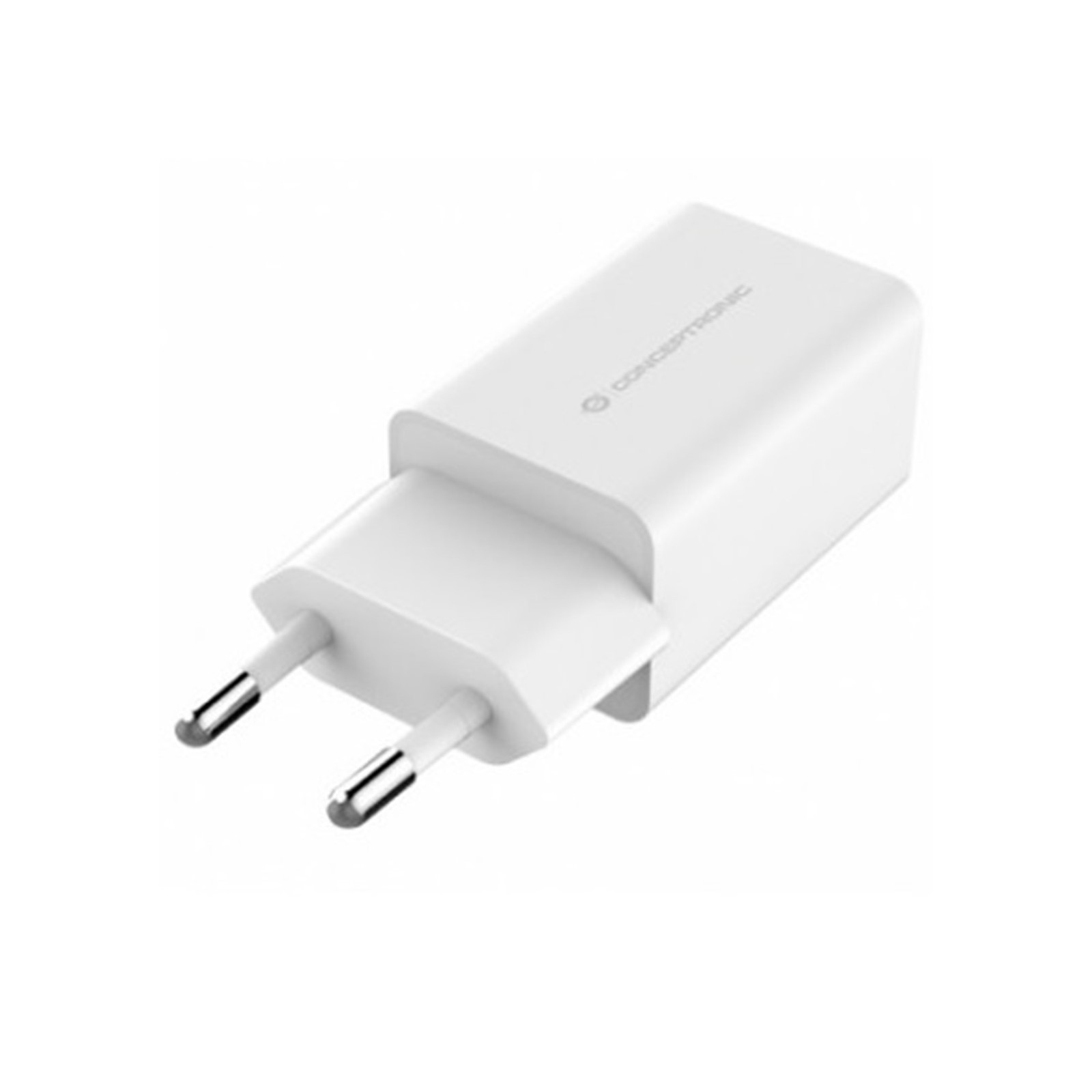 Cargador conceptronic 2xusb 5v 12w blanco