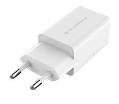 Cargador conceptronic 2xusb 5v 12w blanco