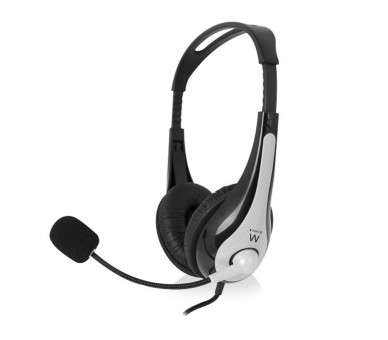 EWENT EW3562 Auriculares Microfono Stereo negro