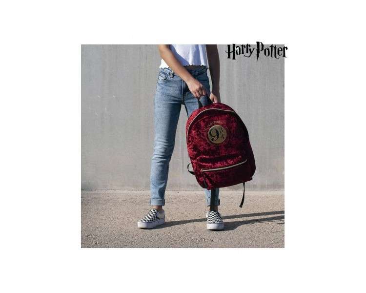 Mochila casual terciopelo cerda harry potter