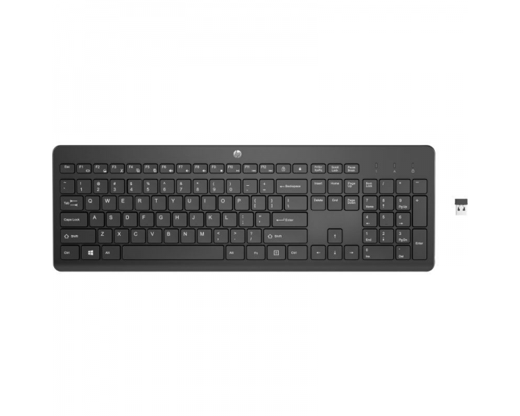 ph2Teclado inalambrico de HP 230 h2Disfruta de un teclado comodo elegante y silencioso Con un teclado de chiclet tendras la max