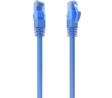 ph2AISENS CABLE DE RED LATIGUILLO RJ45 CAT6 UTP AWG26 CCA AZUL 30CM h2pCable de red CAT6 UTP AWG26 CCA Aleacion con conector ti