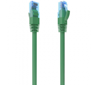 ph2AISENS CABLE DE RED LATIGUILLO RJ45 CAT6 UTP AWG26 CCA VERDE 25CM h2pCable de red CAT6 UTP AWG26 CCA Aleacion con conector t