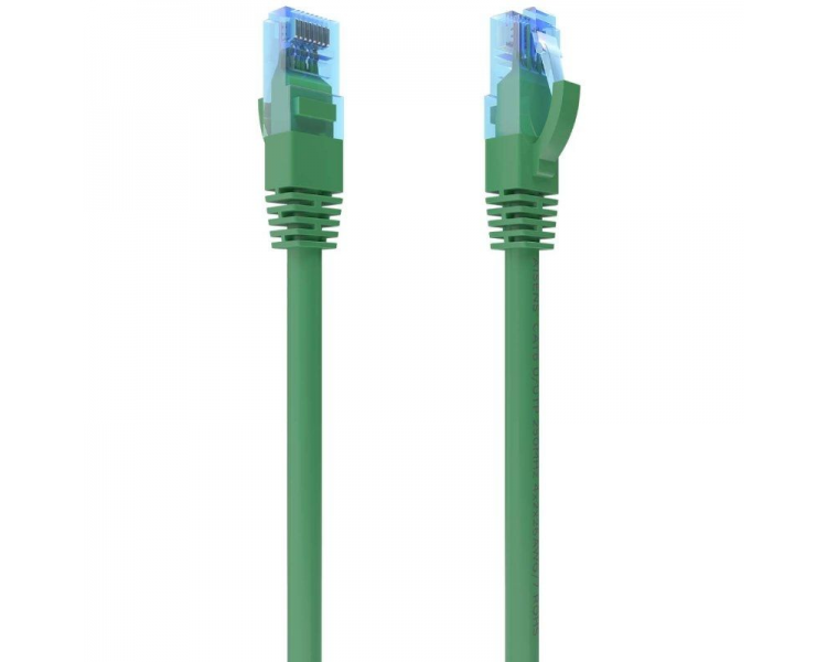 ph2AISENS CABLE DE RED LATIGUILLO RJ45 CAT6 UTP AWG26 CCA VERDE 25CM h2pCable de red CAT6 UTP AWG26 CCA Aleacion con conector t