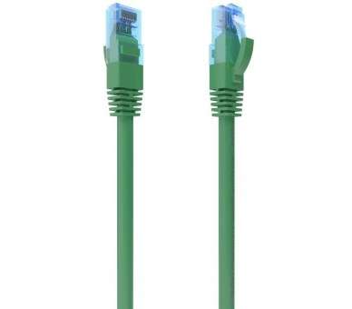 ph2AISENS CABLE DE RED LATIGUILLO RJ45 CAT6 UTP AWG26 CCA VERDE 30CM h2pCable de red CAT6 UTP AWG26 CCA Aleacion con conector t