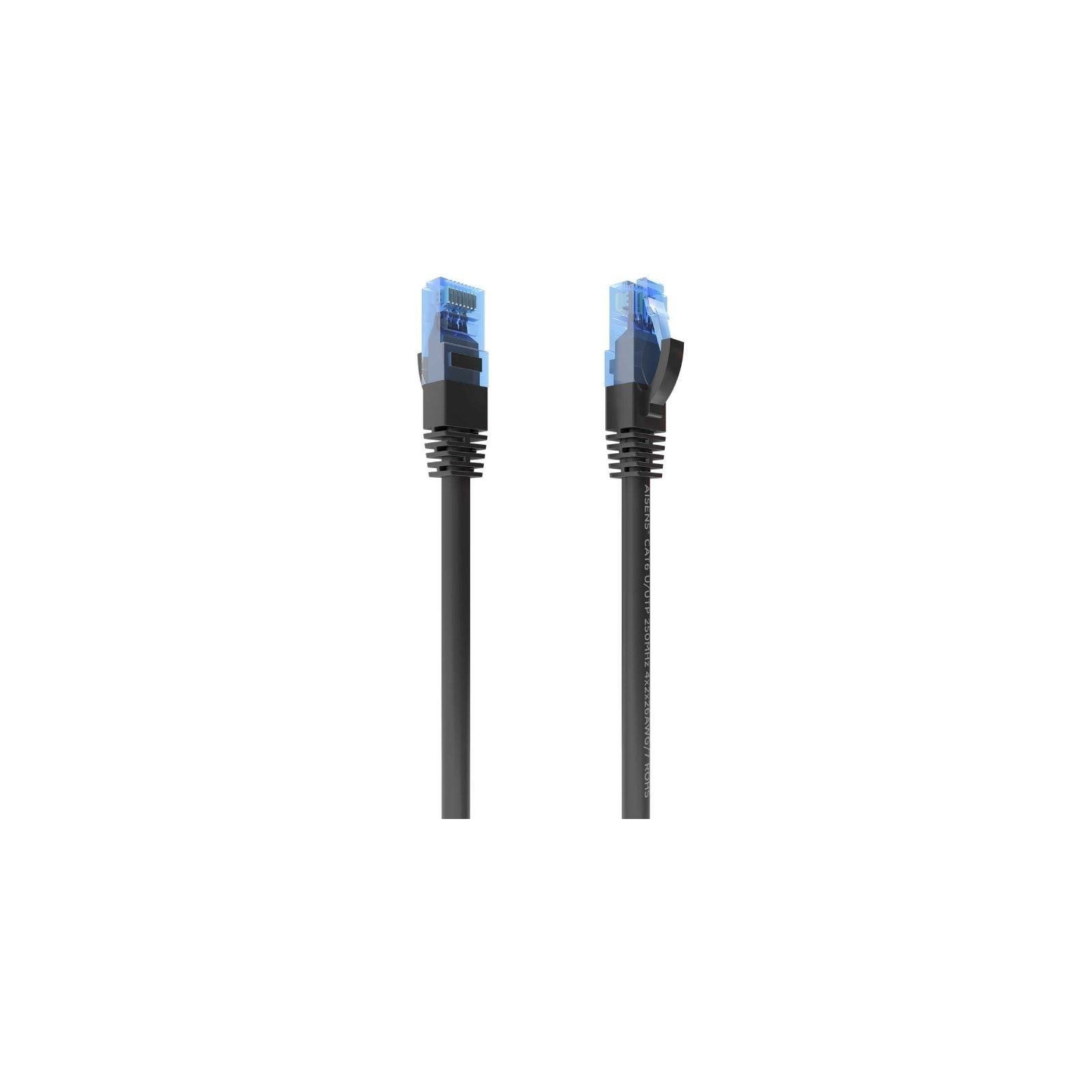 ph2AISENS CABLE DE RED LATIGUILLO RJ45 CAT6 UTP AWG26 CCA NEGRO 4M h2pCable de red CAT6 UTP AWG26 CCA Aleacion con conector tip