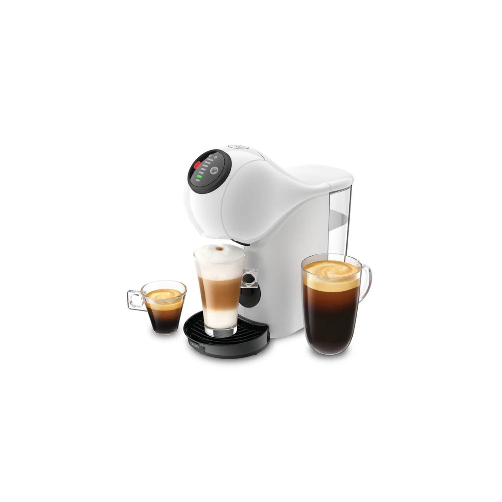 h2Genio S Blanco KP2431 h2divpCafetera compacta y moderna de alta presion hasta 15 bar compatible con capsulas NESCAFe Dolce Gu