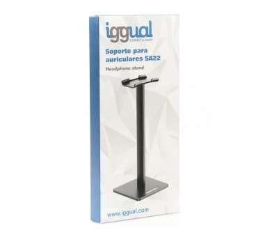 iggual Soporte para auriculares SA22 negro