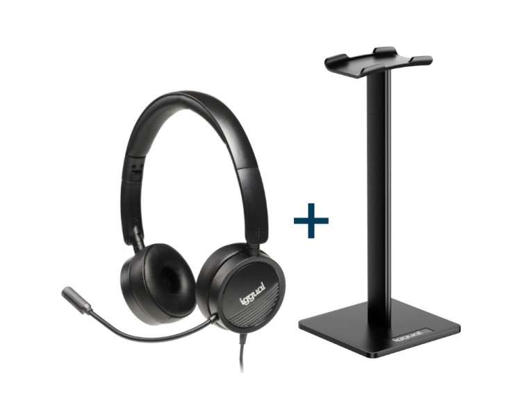 iggual Kit auriculares Dual Tech soporte SA22