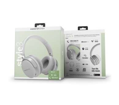 ENERGY SISTEM Auriculares BT Style 3 Stone