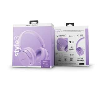 ENERGY SISTEM Auriculares BT Style 3 Lavender