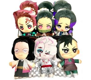 Set peluches banpresto kimetsu no yaiba