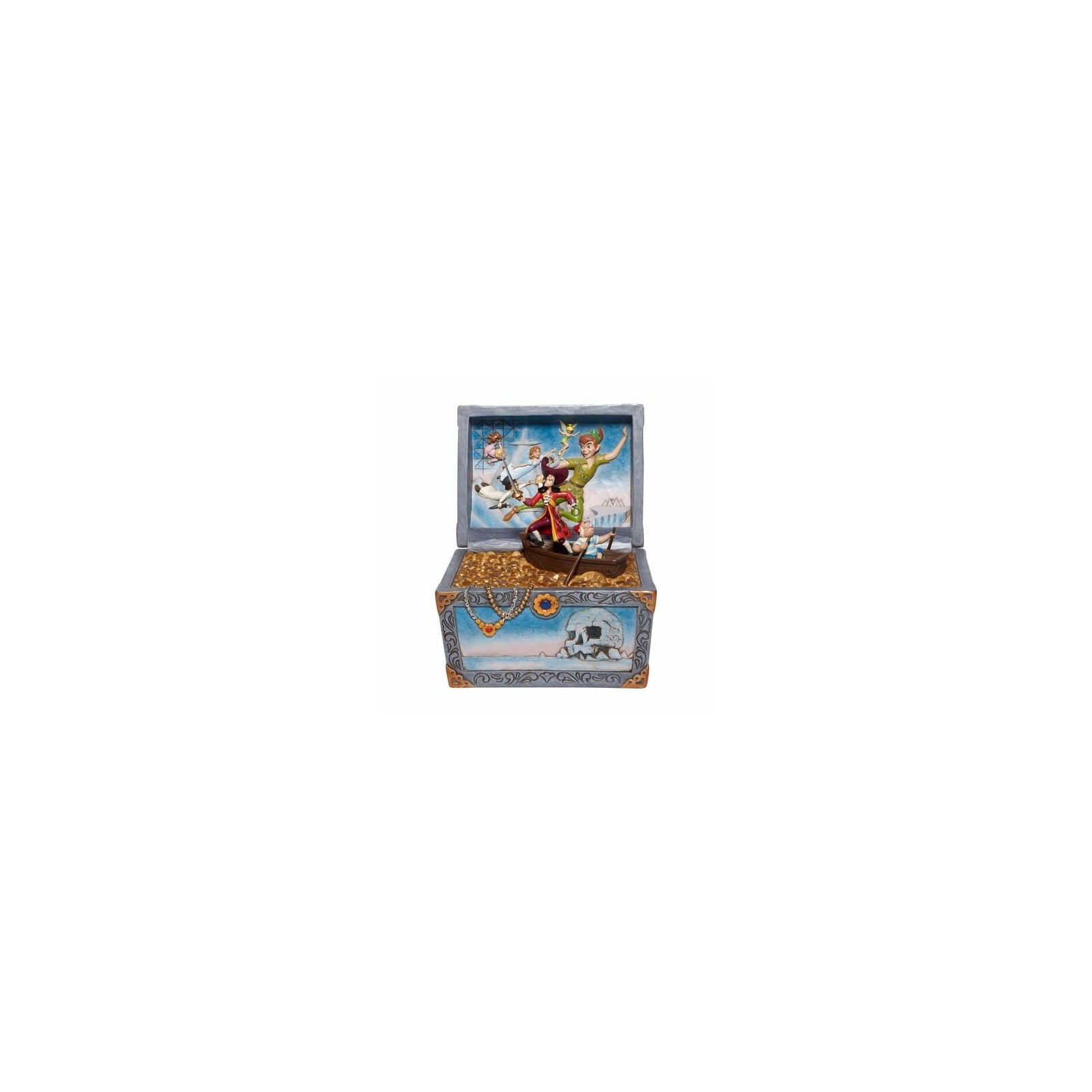 Figura enesco disney peter pan cofre