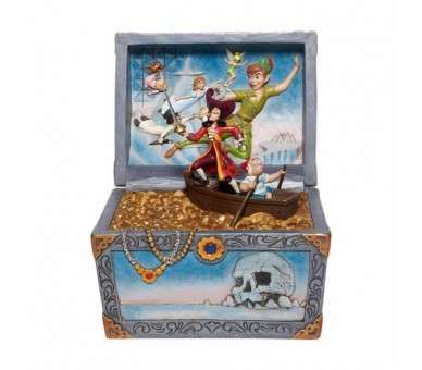 Figura enesco disney peter pan cofre