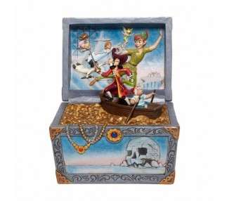 Figura enesco disney peter pan cofre