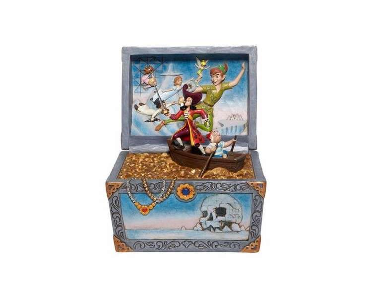 Figura enesco disney peter pan cofre