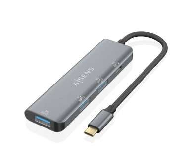 p pul libAISENS HUB USB 32 GEN1 5G USB C USB C M 1xUSB C H 3xUSB A H GRIS 15CM b li libDescripcion b li liHub USB 32 Gen1 5G 1 