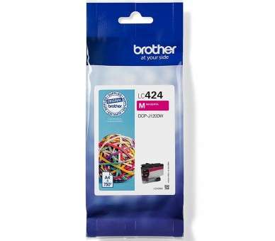 Cartucho tinta brother lc424m magenta 750