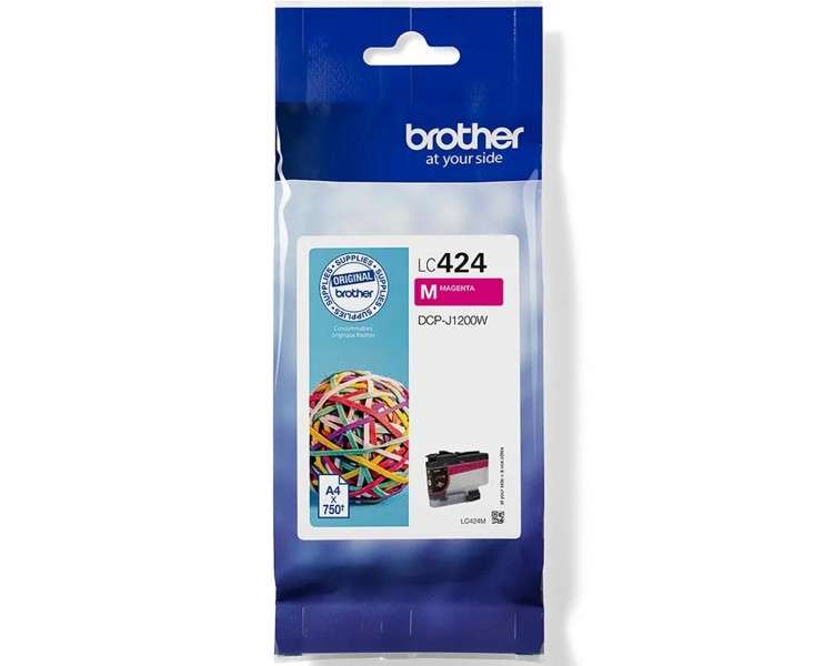 Cartucho tinta brother lc424m magenta 750