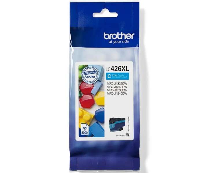 Cartucho tinta brother lc426xlc cian 5000