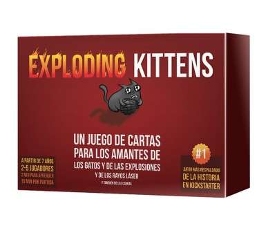 Juego mesa asmodee exploding kittens pegi