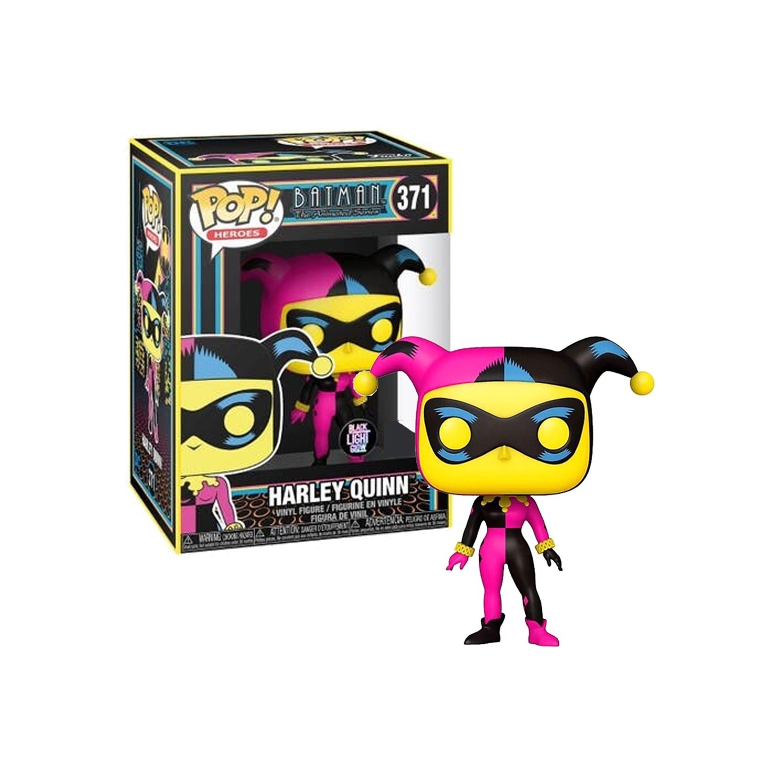 Funko pop dc black light harley