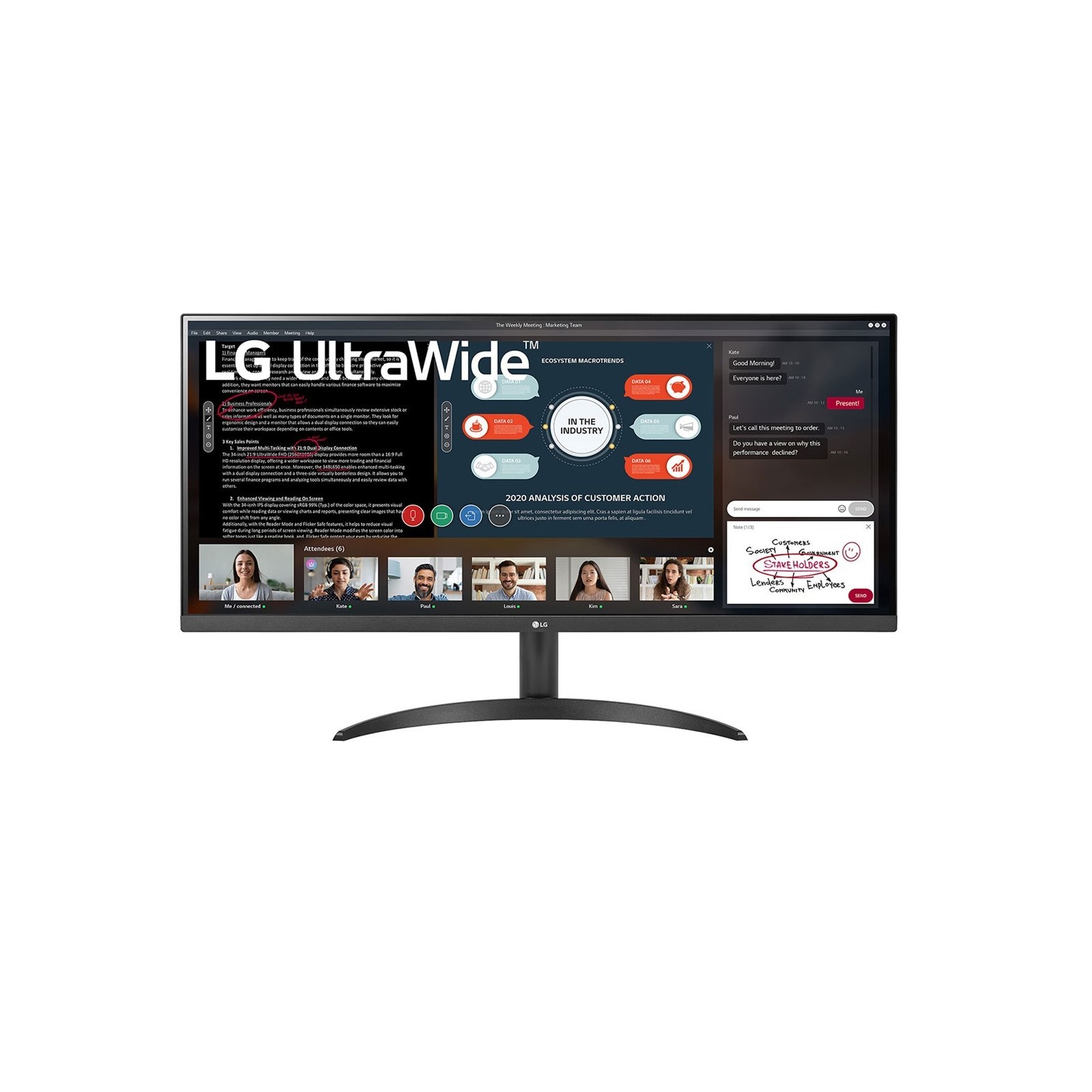 Monitor led ips lg 34wp500 34pulgadas