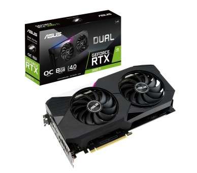 Tarjeta grafica asus nvidia dual rtx3060ti o8g