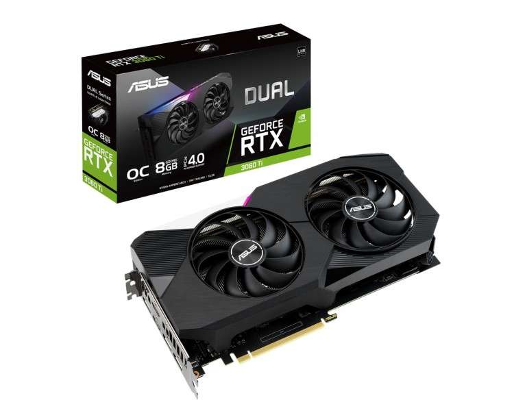 Tarjeta grafica asus nvidia dual rtx3060ti o8g