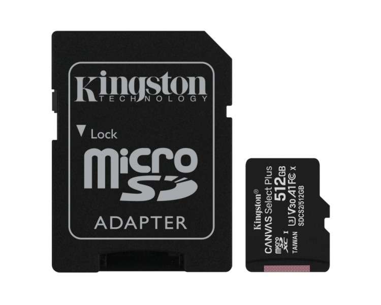 Kingston SDCS2 512GB microSD XC clase 10 512GB c a