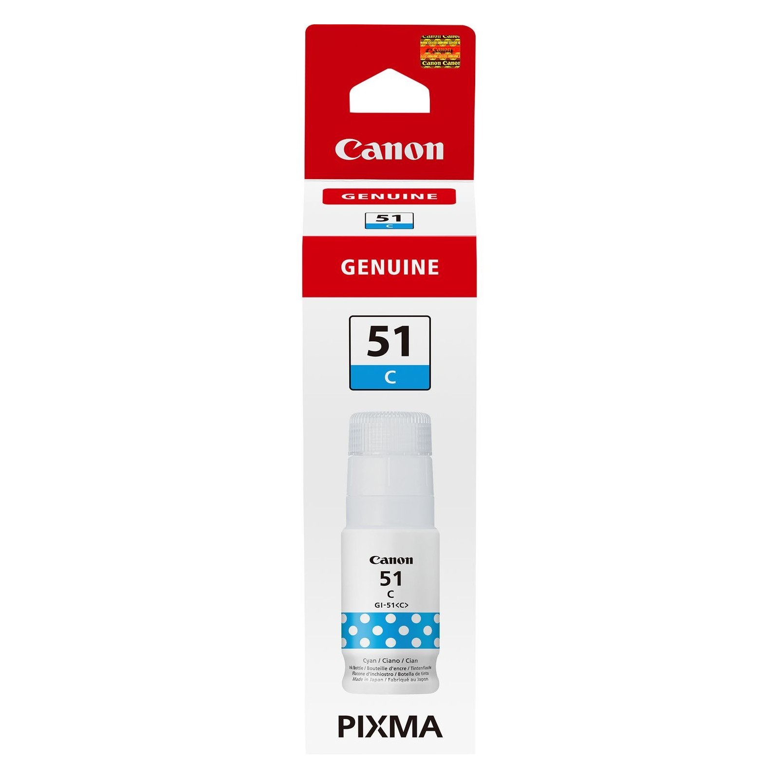 Cartucho tinta canon cian gi 51c 70ml