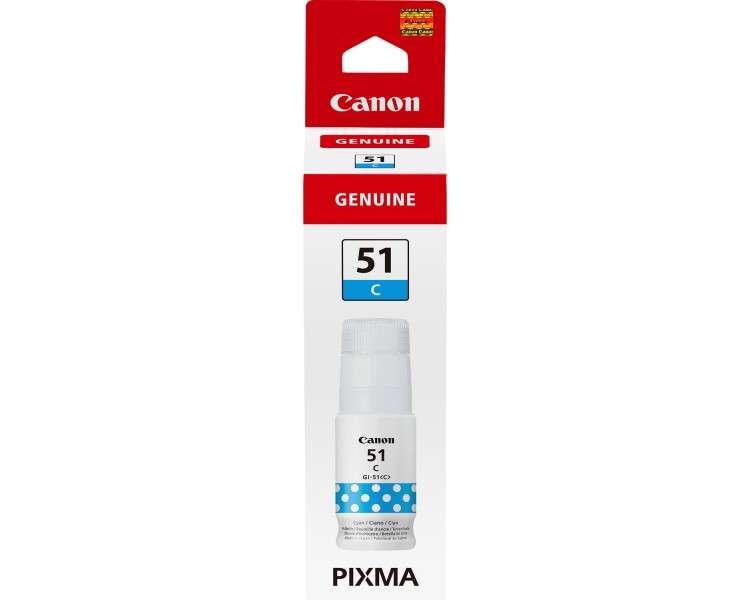 Cartucho tinta canon cian gi 51c 70ml