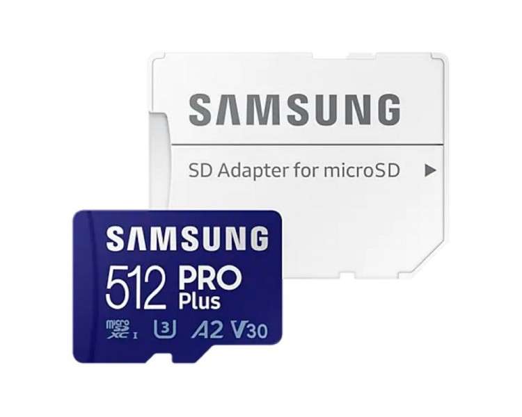 Samsung MicroSDHC Pro Plus 512GB Clase 10 c a