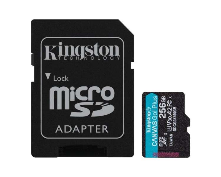 Kingston SDCG3 256GB microSD A2 clase 10 256GB c a