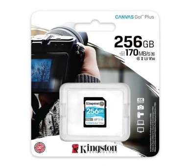 Kingston Canvas Go Plus SD 256GB class 10 U3 V30