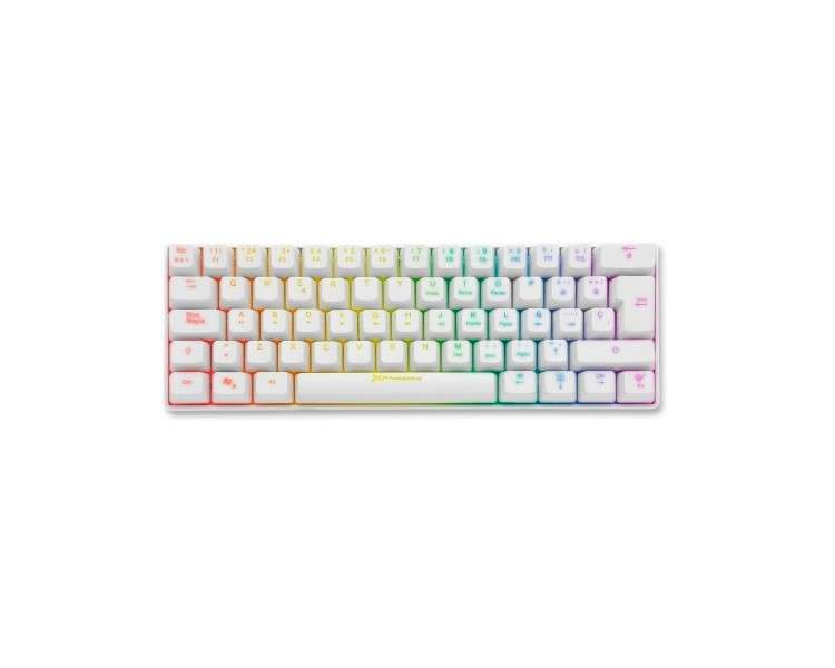 Teclado mecanico rgb mirage 60 blanco