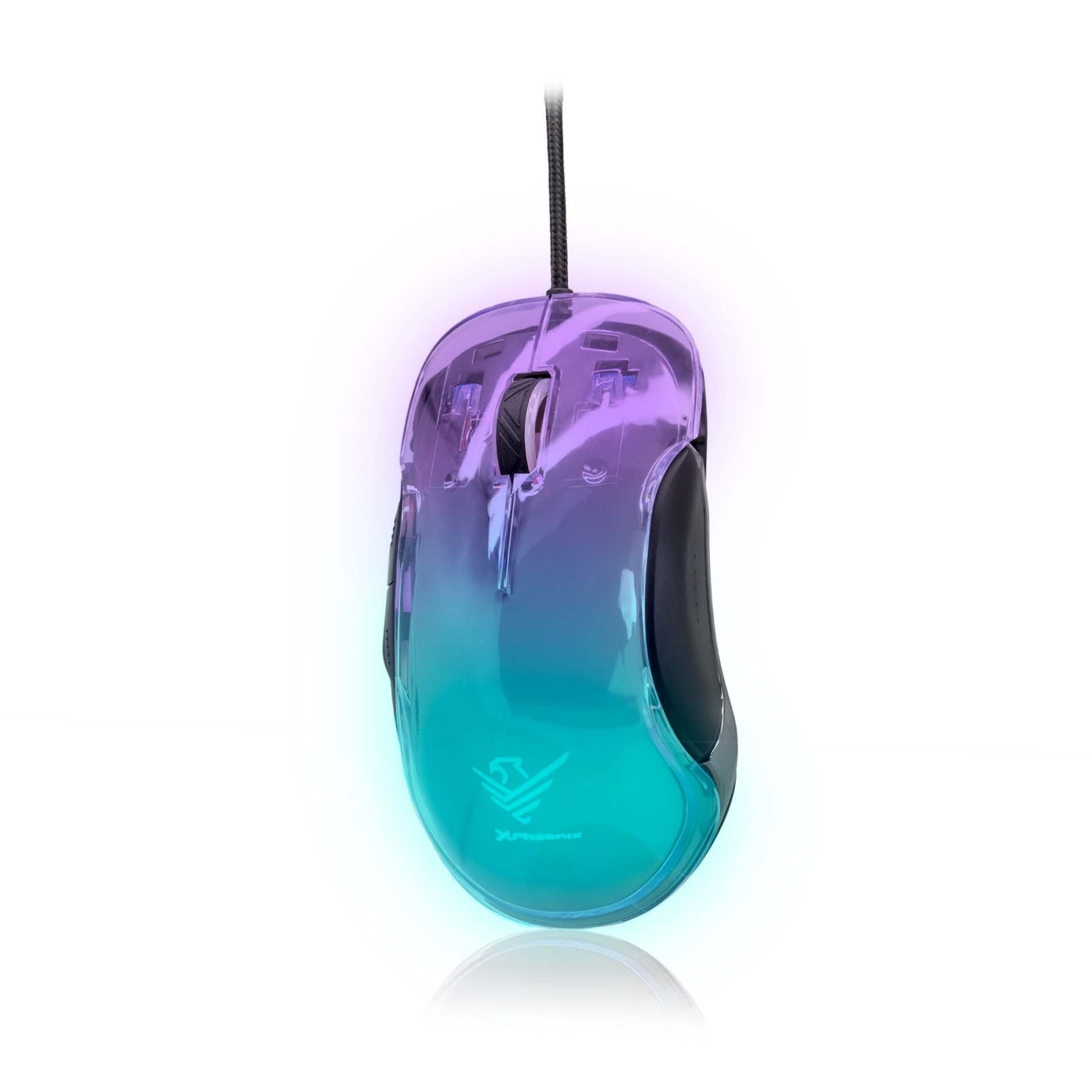 Raton gaming banshee transparente rgb