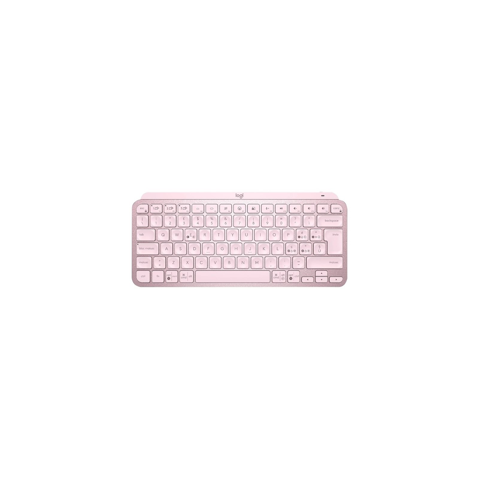 Teclado logitech mx keys mini rosa