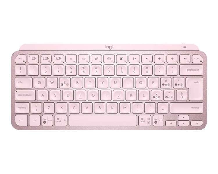 Teclado logitech mx keys mini rosa