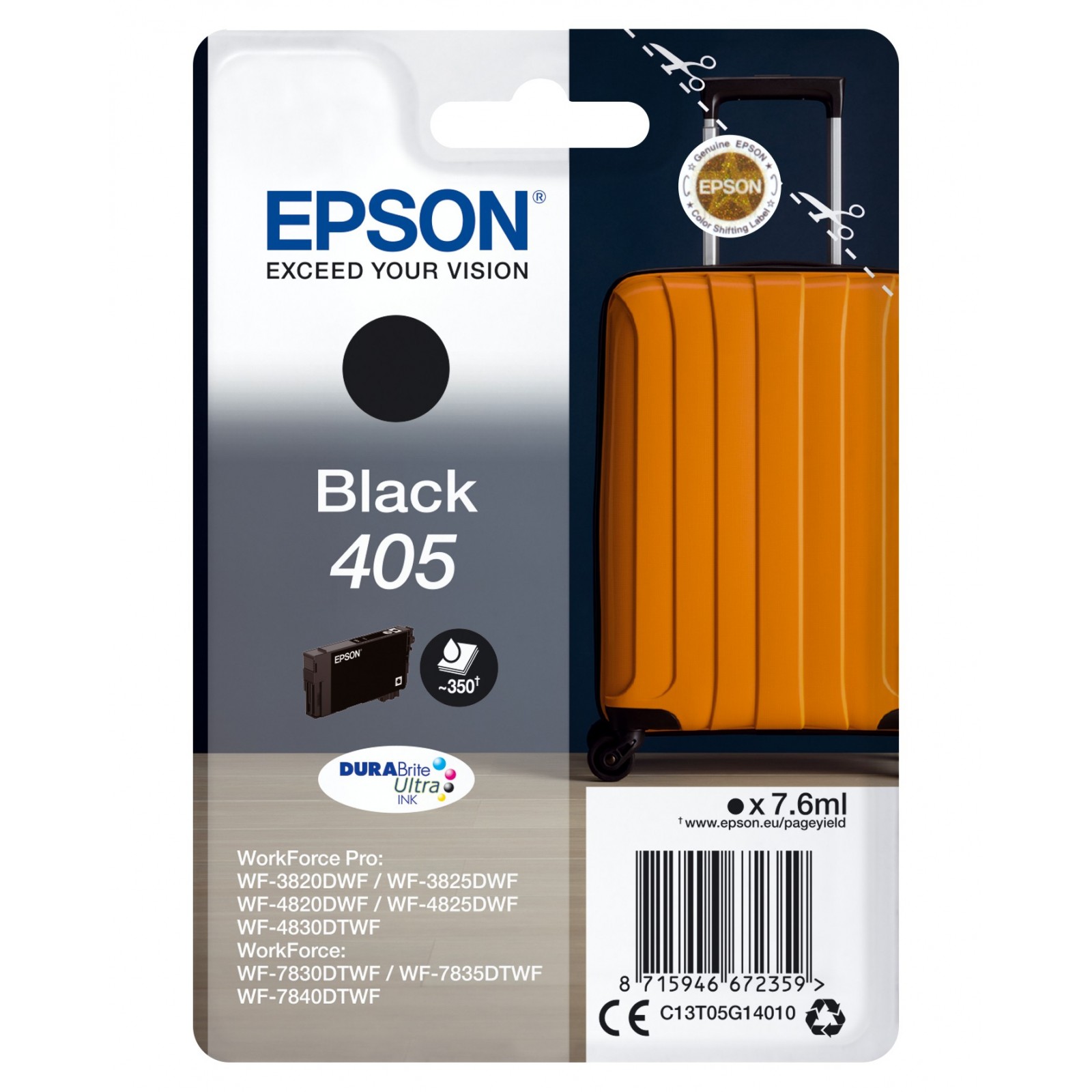 Cartucho tinta epson c13t05g14010 singlepack negro