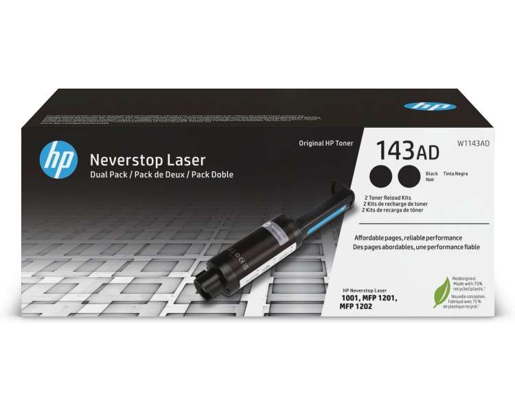 Kit recarga toner original hp neverstop