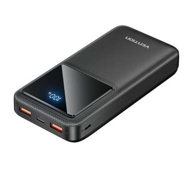 h220000mAh Power Bank Micro USB USB C USB A USB A 225W Negro LED Display h2h2Listo para Viajar h2div20000mAh PowerBank divdivul