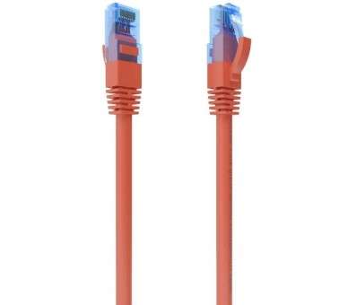 ph2AISENS CABLE DE RED LATIGUILLO RJ45 CAT6 UTP AWG26 CCA ROJO 25CM h2pCable de red CAT6 UTP AWG26 CCA Aleacion con conector ti