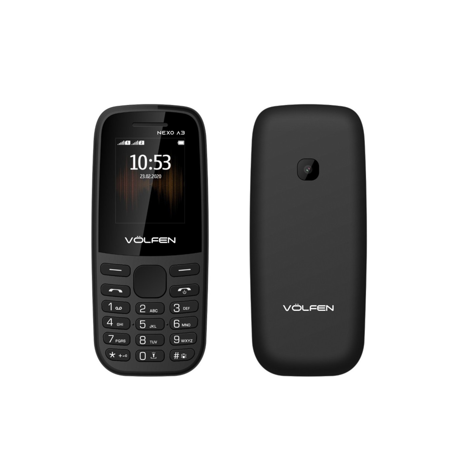 Telefono volfen a3 negro pantalla 18pulgadas