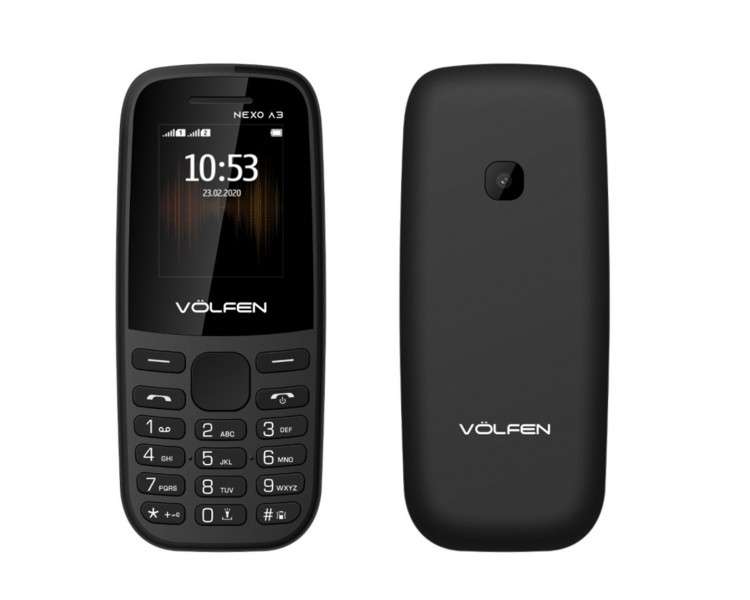 Telefono volfen a3 negro pantalla 18pulgadas