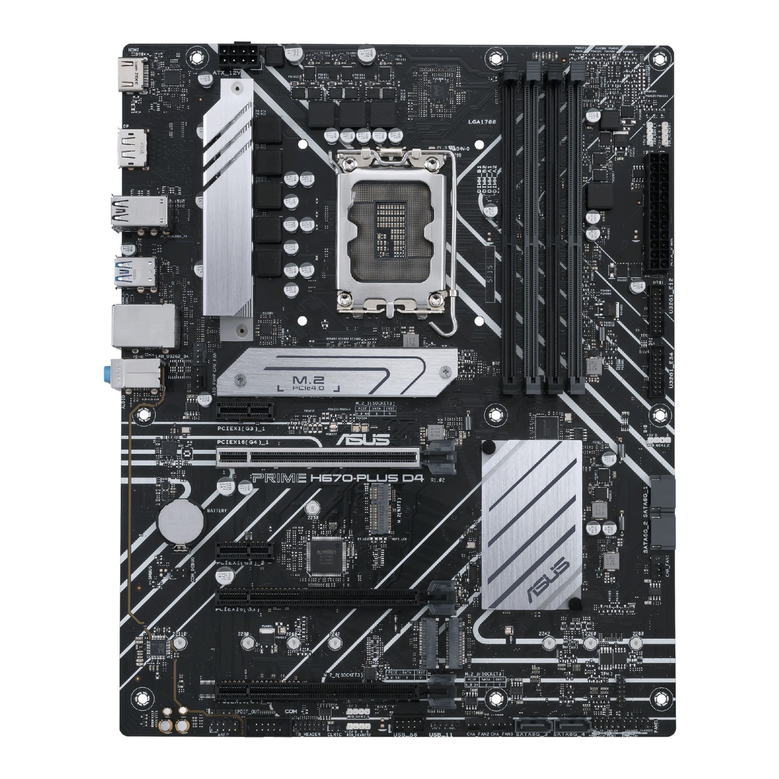 Placa base asus intel prime h670 plus