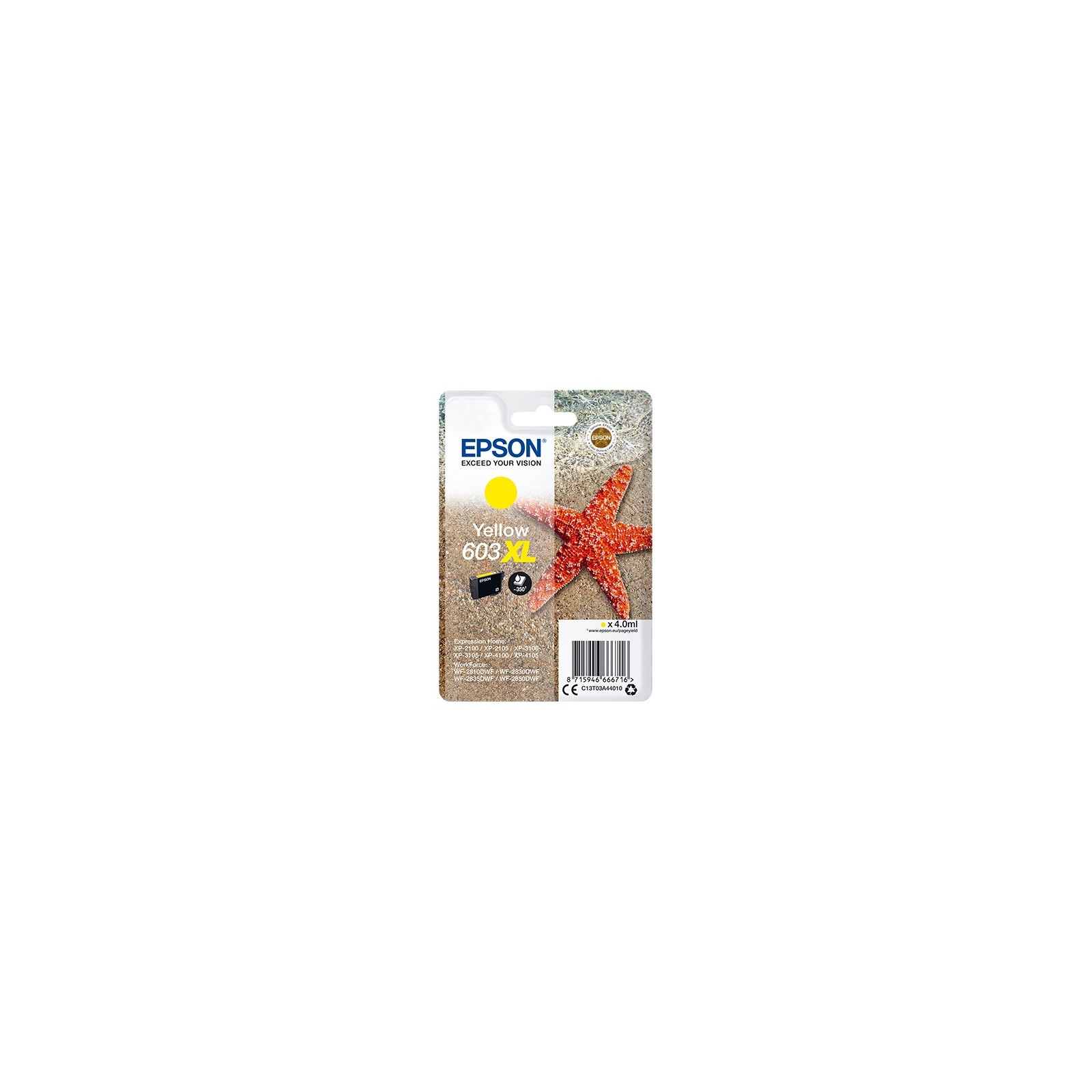 Cartucho tinta epson c13t03a44010 singlepack amarillo