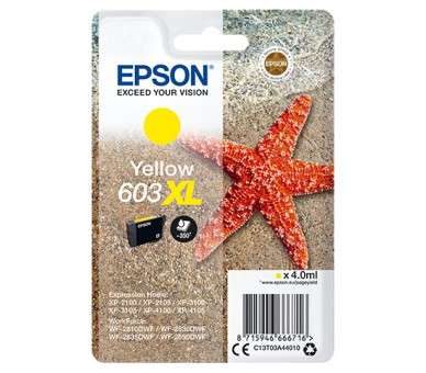 Cartucho tinta epson c13t03a44010 singlepack amarillo